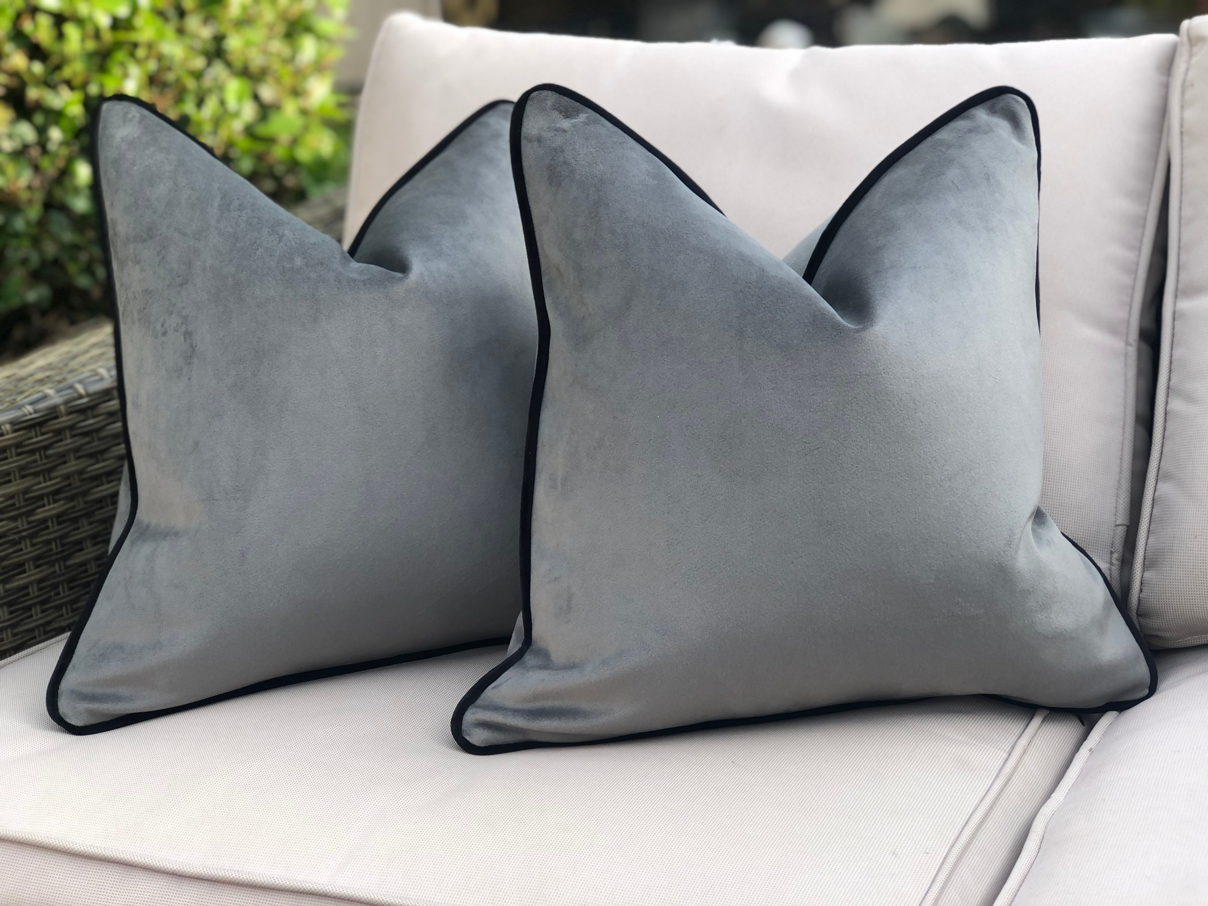 Grey big cushions best sale