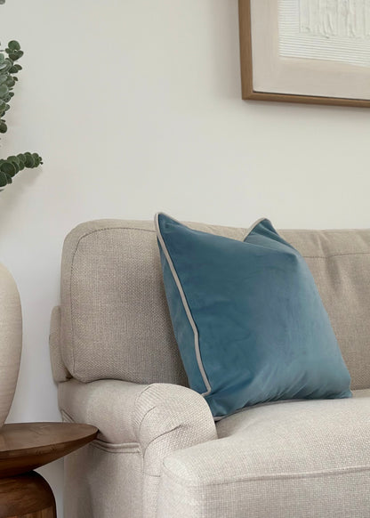 SKY BLUE | Piped Cushion