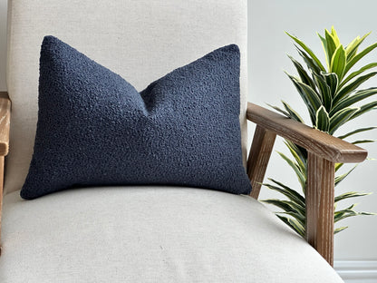 Blue rectangle cushion