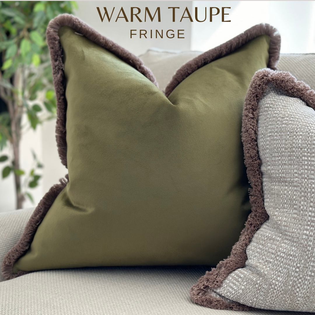 Moss green velvet cushion best sale