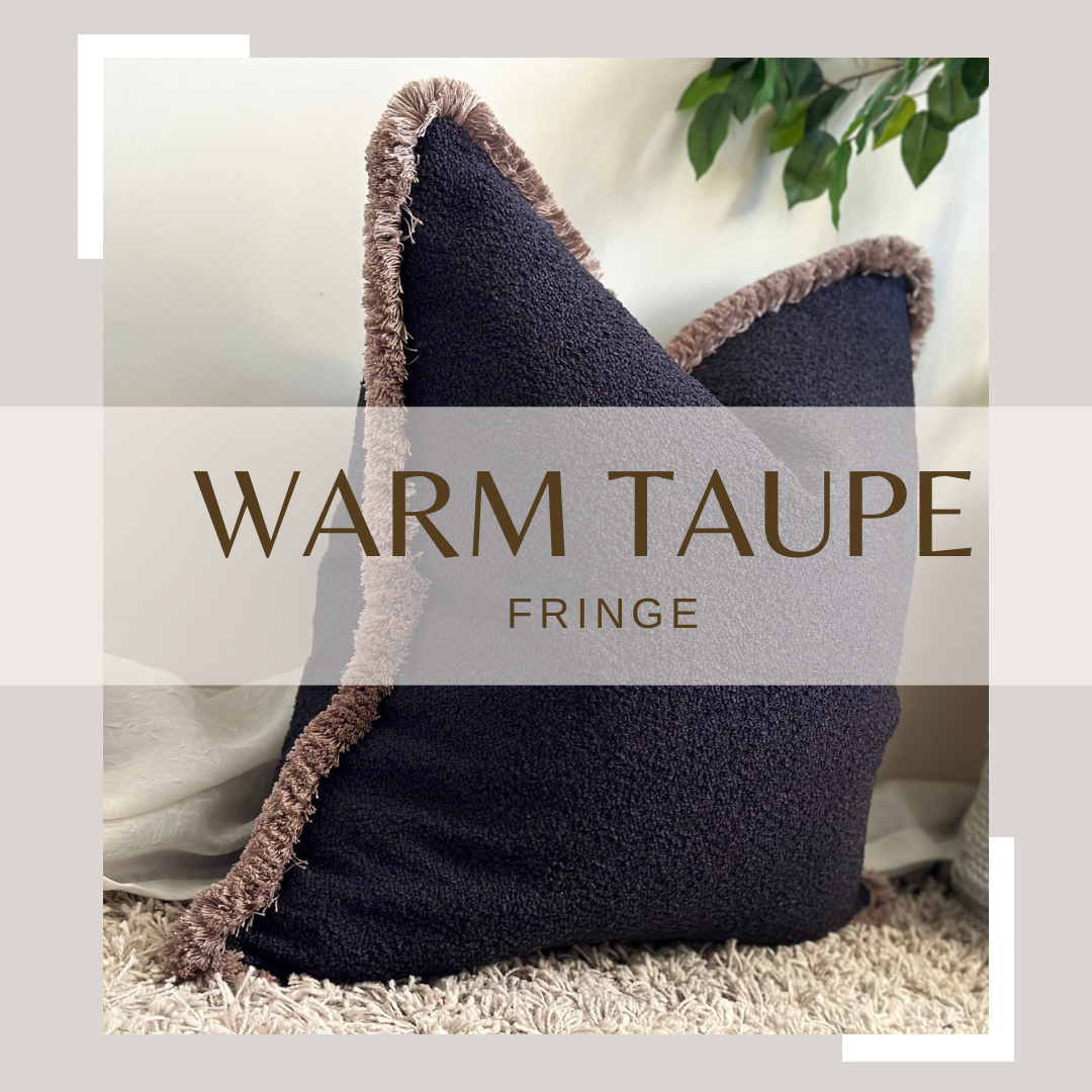 Black and taupe cushions best sale