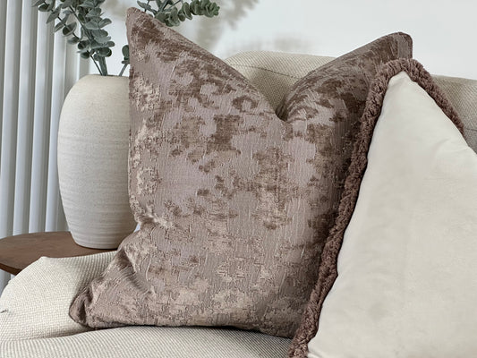 Charlotte Taupe Cushion Cover