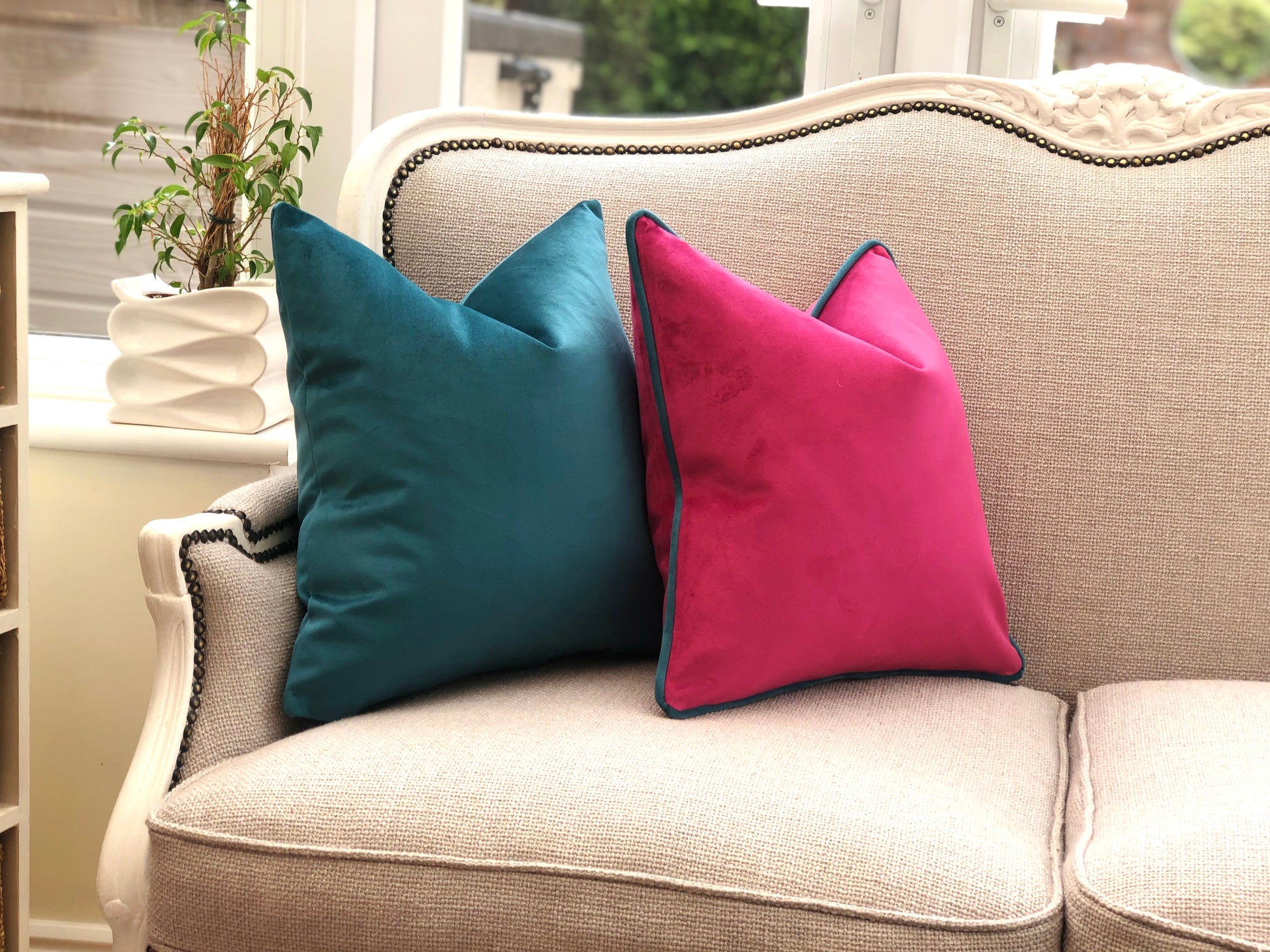 Pink Cushions with Trim Home Decor Shop Now thecosycushionshop