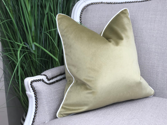 Sage Green - Velvet Cushion