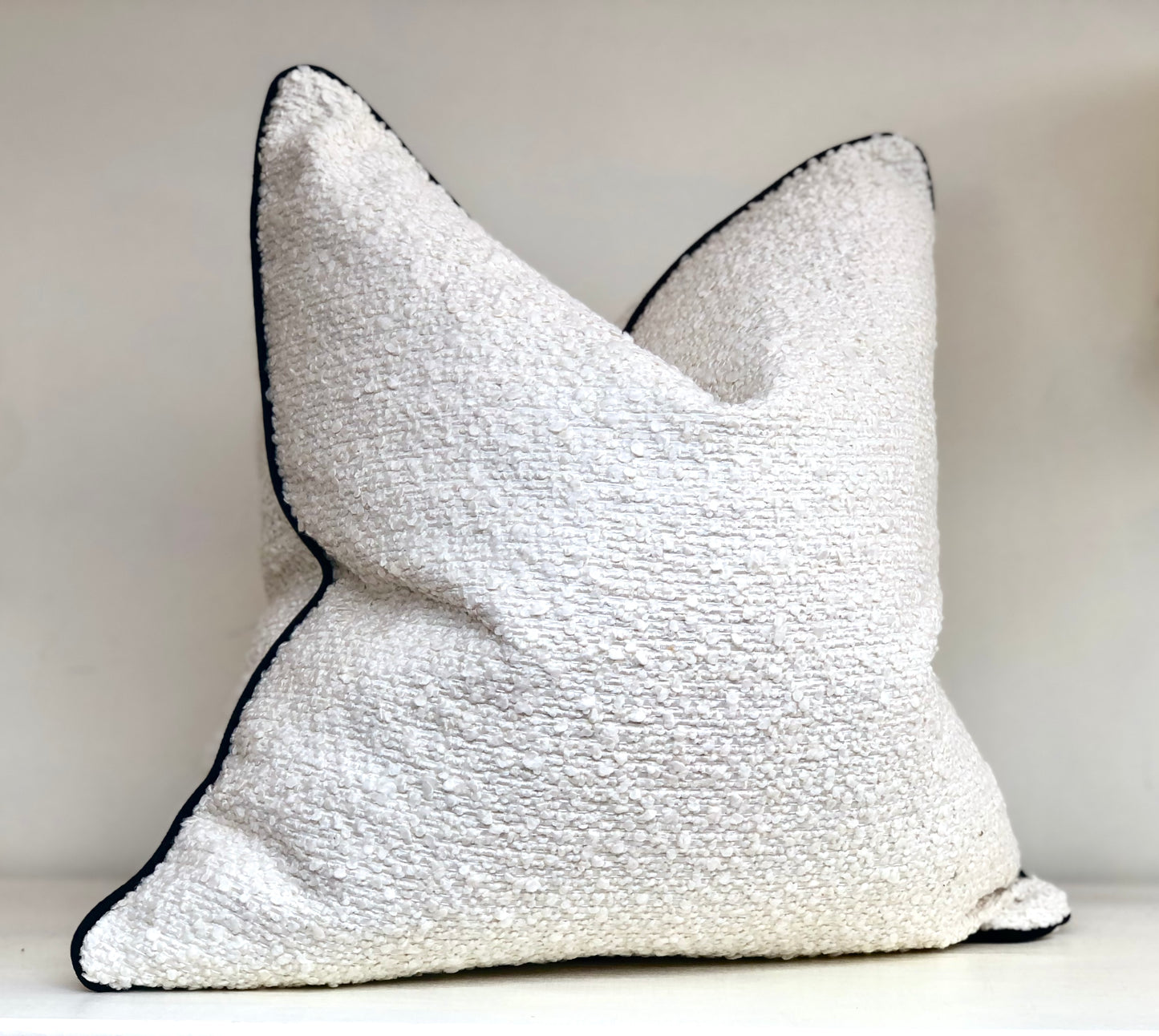 textured cushion with edging