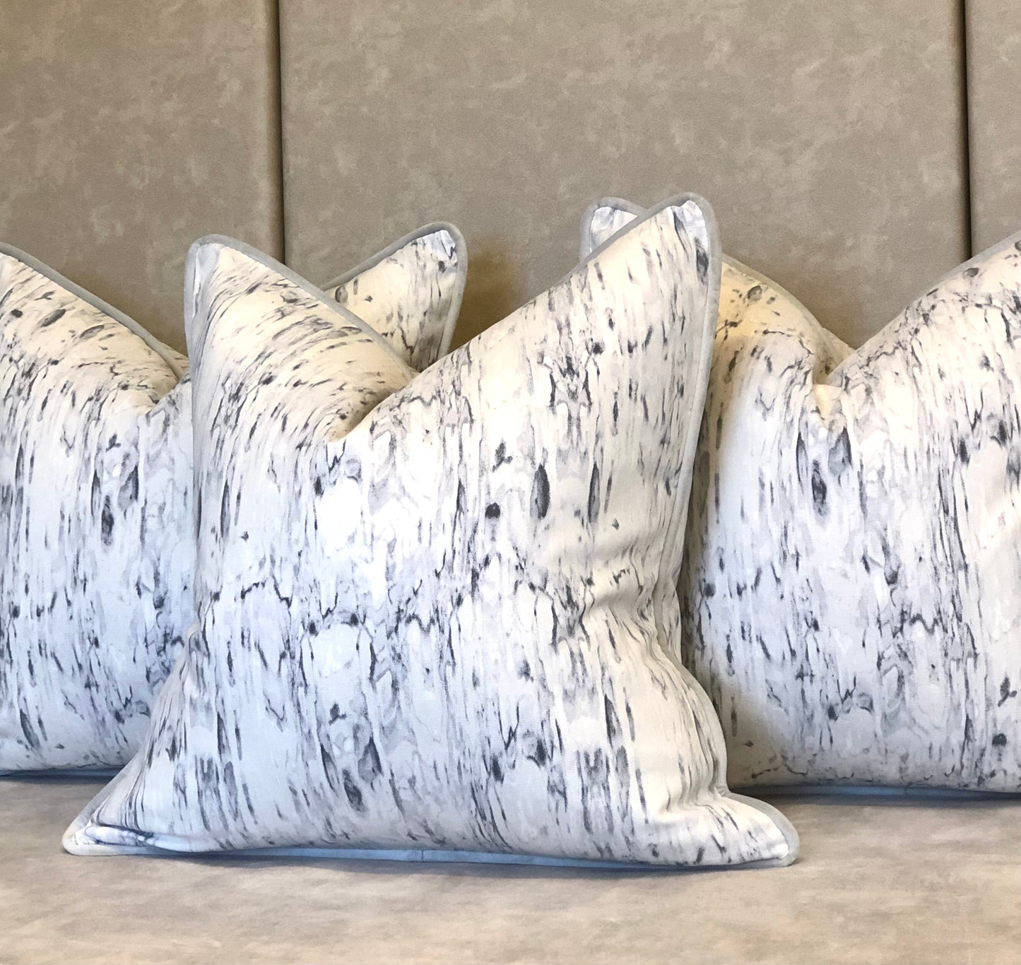 marbled pillows