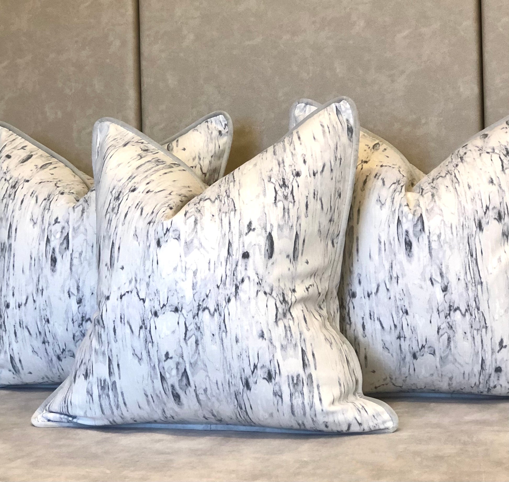 marbled pillows