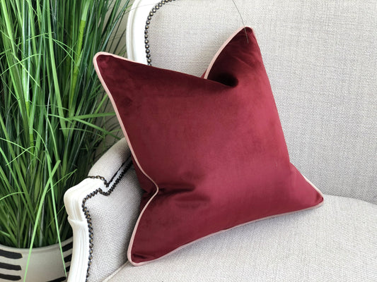 burgundy scatter cushion