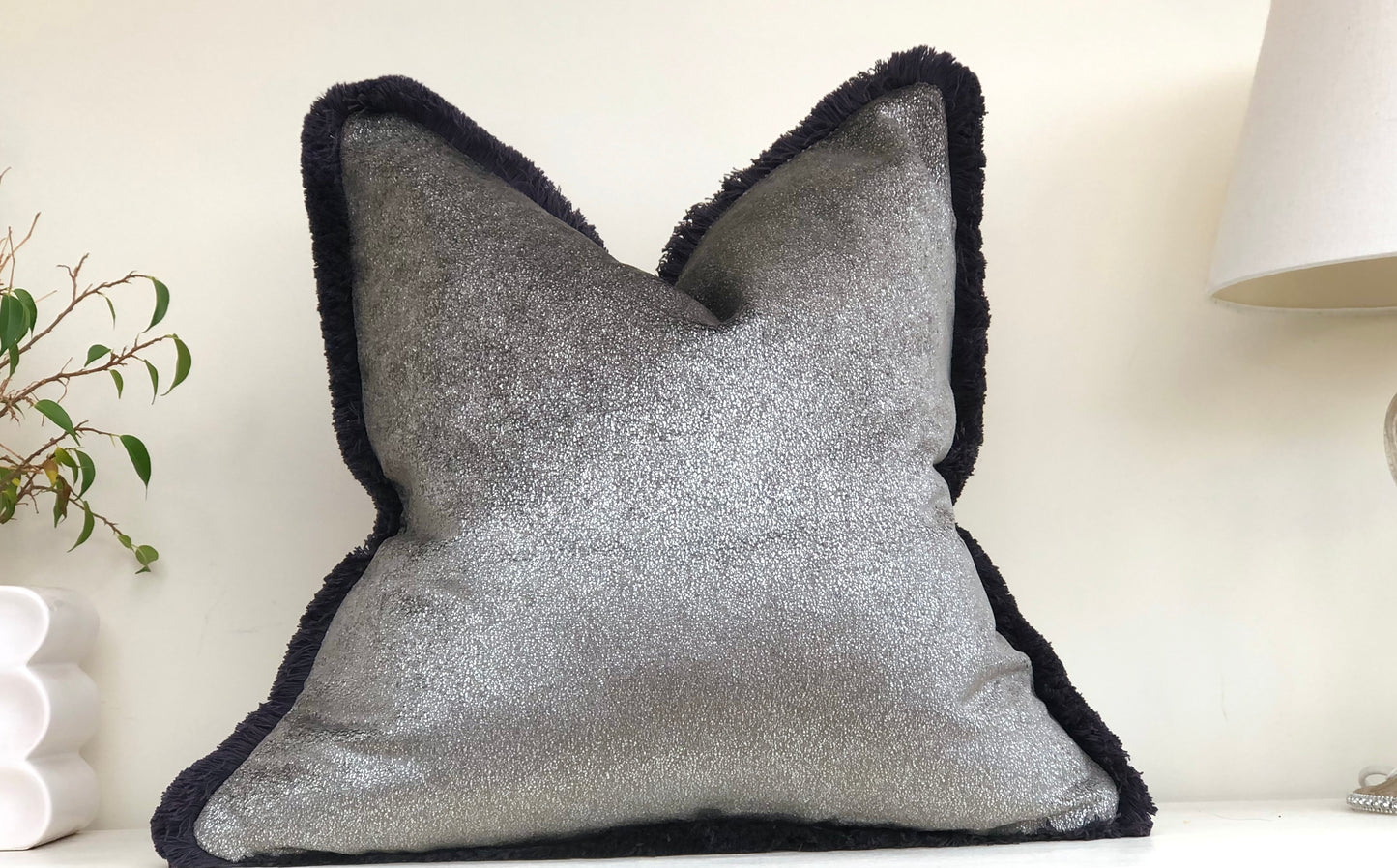 graphite grey cushions