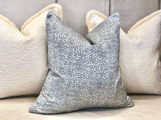 silver textured cushion